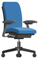 Ilustración de silla ejecutiva de oficina